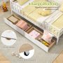 Twin Daybed with Fence and 2 Drawers Kids Bed for Boys & Girls - Image 6
