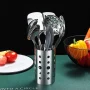 ReaNea 13 Pieces Shiny Stainless Steel Kitchen Utensils Set with Utensil Holder - Image 3