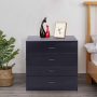 New 4 Drawer Chest Dresser Clothes Storage Bedroom Furniture Cabinet Black - Image 4