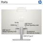 HP - 27" Full HD Touch-Screen All-in-One with Adjustable Height - Intel Core Ultra 5 225U 2025 - 8GB DDR5 Memory - 512GB SSD - Shell White - Image 4