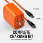 The Ridge Wallet - Wall Charger Set - 45W - Basecamp Orange - Image 3