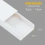 Complete Cable Concealer Management Kit in White (2-Pack) - Image 4
