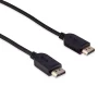 onn. 3' Display Port to Display Port Cable, Black - Image 1