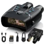 FETERVIC Night Vision Goggles, 4K Video Recording,8x Zoom , with 64GB Memory Card & 5000mAh Rechargeable Battery , Day & Night Vision for Hunting, Camping, Wildlife Observation - Image 1
