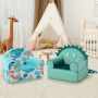 Kids Armchair with Plush Velvet Cover and Soft Sponge Filling - Image 2