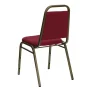 Fabric Stackable Chair in Burgundy - Image 3