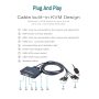 SKLTD 2 Port USB VGA KVM Switch, 2 in 1 Out Dual Port VGA Monitor Switcher Share for 2 Computer PC Laptop Notebook Sharing 1 Video Monitor, No Power Adapter, HotKey Switching - Image 4