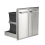 Coyote Outdoor Living - 26" Pull Out Trash and Recycle - Stainless Steel - Image 1