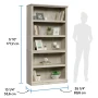 Sauder 5-Shelf Bookcase, Chalked Chestnut Finish - Image 5