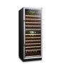 Lanbo - Freestanding/Built-In 24 Inch 141 Bottle Dual Zone Compressor Wine Cooler with Stainless Steel Door - Black - Image 3