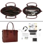 Mosiso Women's Briefcase PU Leather 15.6 inch Laptop Tote Bag Shoulder Handbag fits 13 15 inch Macbook - Image 3