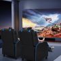 Blue PU Leather Massage Gaming Recliner Chair with Side Pockets - Image 5