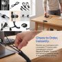 173 pcs. Cable Management Kit Wire/Cord Organizer Zip Ties Holder Clips Adhesive - Image 5