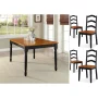 Better Homes and Gardens Autumn Lane 5-piece Dining Set, Black and Oak - Image 4