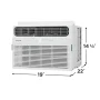 Frigidaire - 115V 14,000 BTU 700 Sq. Ft. Smart Window Air Conditioner with Remote - White - Image 2