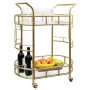 Better Homes & Gardens Fitzgerald Gold Metal Bar Cart - Image 2