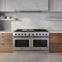 Thor Kitchen - 60 in. Wide 8 Burner 9.6 Cu Ft. Freestanding Double Oven Convection Gas Range - Stainless Steel - Image 2