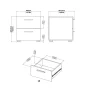 Austin 2-Drawer White Nightstand - Image 3