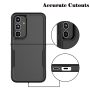 for Galaxy S24,S24 Plus,S24 Ultra Case,Njjex Heavy Duty Shockproof Dual Layer Rugged Full-Body Protective Phone Cover,2 in 1 Silicone Rubber Phone Case for Samsung Galaxy S24 - Black 2024 - Image 5