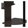 39 in. Rectangular Espresso/Black Computer Desk with Shelves - Image 4