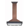 ZLINE - 36 inches - Externally Vented - Wall Range Hood - Hammered Copper/Bronze Accents - Image 2
