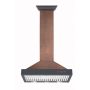 ZLINE - 36 inches - Externally Vented - Wall Range Hood - Hammered Copper/Bronze Accents - Image 2