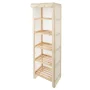 5-Tier Wooden Shelving Unit with Removable Cover - Image 1