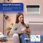 Friedrich - Uni-Fit 8,000 BTU Wall Air Conditioner with Heater with Remote Control Wi-Fi Enabled - White - Image 3