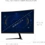 ViewSonic VX2718-PC-MHD 27 Inch 1080p Curved Gaming Monitor, 200Hz and 1ms for Smooth Gameplay, FreeSync Premium and Eye Care Technology, HDMI, and DisplayPort Inputs - Image 6