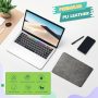 Leather Mouse Pad with Stitched Edge Micro-Fiber Base with Non-Slip Waterproof,Mouse Pad for Computers,Laptop, 8x11Inch (Gray) - Image 5