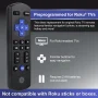 GE Roku TV Direct Replacement TV Remote Control in Black, 66814 - Image 3