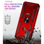 TJS for Motorola Moto G Play 2023/Moto G Power 2022/Moto G Pure 2021 Phone Case, with Tempered Glass Screen Protector, Impact Resistant Metal Ring Magnetic Support Kickstand Cover (Red) - Image 5