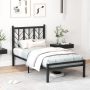 Twin Size Platform Bed with Headboard and Metal Frame - Image 2