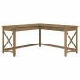Bush Furniture Key West 60" L Shaped Desk, Linen White Oak - Image 3