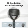 Dreo - Standing Fan, 120°+120° Smart Oscillating Floor Fans, 85 ft Fan For Bedroom, DC Motor Quiet Fans, adjustable height - Gray - Image 3