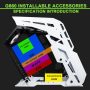 KEDIERS PC Case - ATX Tower Tempered Glass Gaming Computer Open Frame Case with 7 ARGB Fans,C570 - Image 3