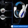 Anivia Gaming Headset 7.1 Surround Sound Headphone with USB Port Over-The-Ear Noise Cancelling, Volume Control, LED Lights Wired Headset with Mic for PC, Mac, Laptop, Computer (White) - Image 2