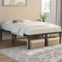 Alden Design Queen 16.5" Metal Platform Bed Frame, No Box Spring Needed, Adult, Black - Image 3