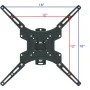 Ktaxon Full Motion TV Wall Mount Swivel Bracket 13 26 32 40 42 47 50 55 Inch LED LCD Display - Image 2