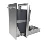 Coyote Outdoor Living - 15" Single Pull Out Trash and Recycle - Stainless Steel - Image 2