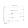 RiverRidge Kids Horizontal Bookshelf Toy Organizer with 2 Open Shelves & 2 Cubbies - White - Image 5