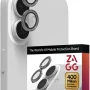 ZAGG - Glass Elite Anti-Reflective Lens Protector for Apple iPhone 17/16+/16 - Silver Glitter - Image 2