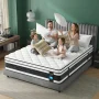 Queen Mattress,Nisien 12 Inch Hybrid Mattress in a Box, Gel Memory Foam Mattress,Individually Wrapped Pocket Coils Innerspring Mattress, Support & Pressure Relief, Medium Firm Feel, 60"*80"*12" - Image 4