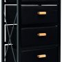 Zenacasa Foldable Dresser for Bedroom, Black - Small Dresser 4 Storage Drawers - Wood Dresser, No Assembly Needed, Clothes Storage - Dresser for Room Organization,Bedroom Storage - Image 6