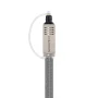 Monoprice Premium S/PDIF (Toslink) Digital Optical Audio Cable - Silver - 15 Feet | Heavy Duty Mesh Jacket, Metal Connector Heads, For Play Station, Xbox one, Home theater & More Gray - Image 4
