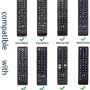 2 Pcs Silicone Cover for Samsung Remote, Alquar Protective Shockproof Case Compatible with Samsung Smart TV Remote BN59-01301A Bn59-01315A Bn59-01199F -with Lanyard (Red+ Glowing Blue) - Image 2