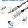 Cable Auxiliar Estéreo Reproducir Música Para Iphone 12 11 XS XR X 8 plus 7 Plus - Image 3