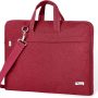 Voova 14-15.6 Inch Laptop Sleeve Case Laptop Shoulder Bag, Slim Computer Carry Case with Strap Compatible with MacBook Pro 15.4" / Macbook Pro 16 2019 / Surface Book 2/1 15 Chromebook XPS, Wine Red - Image 5