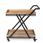 Better Homes & Gardens Entertainment Cart, Wood and Black - Image 3