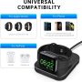 Tinetton Portable Charger Stand for Apple Watch Charger, Magnetic Wireless Watch Charging Stand Dock with Charging Cable Compatible with Apple Watch 7/6/5/4 iPhone 13/12/11/8/Pro/Max AirPods Pro/2/1 - Image 5